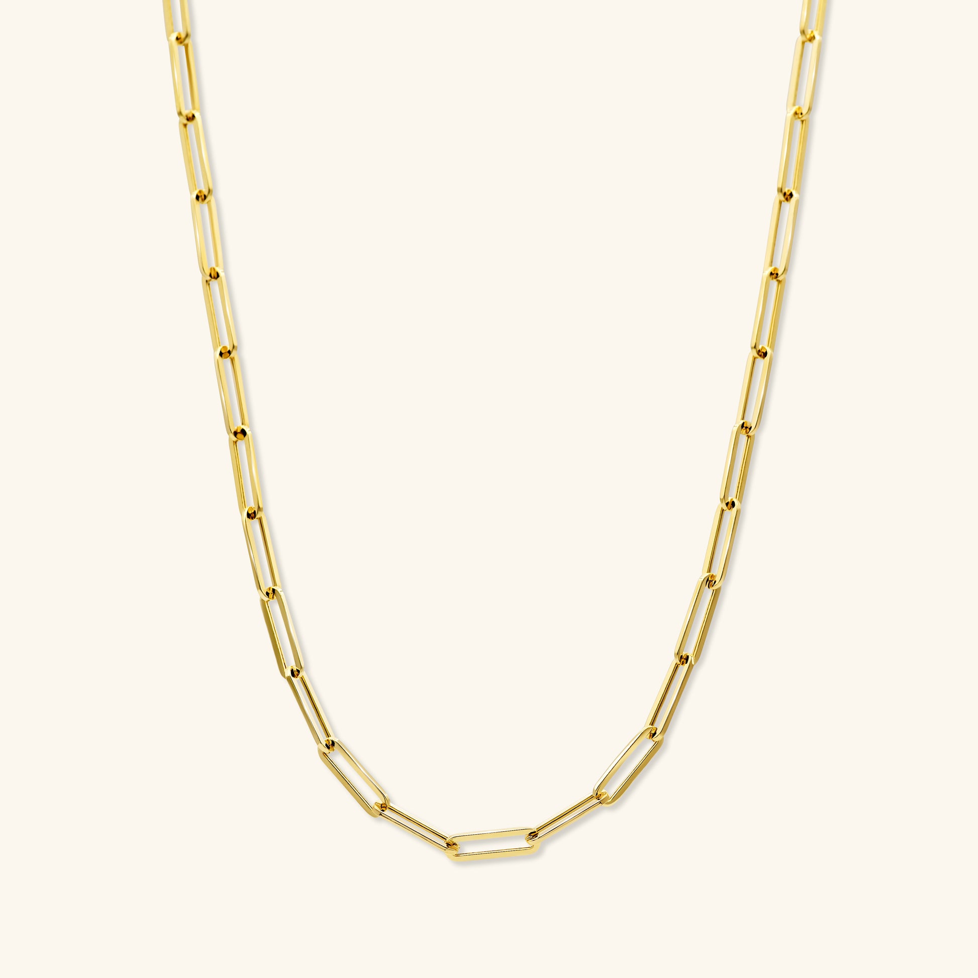 Gold By Manna - Bold Link Necklace - Solid 14K Fine Jewelry