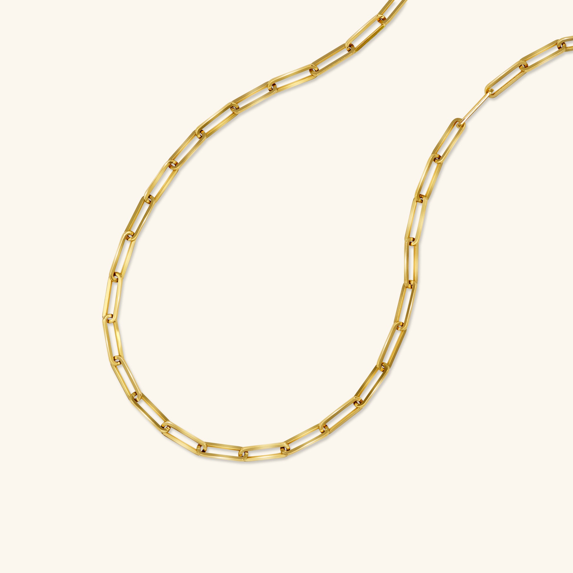 Gold By Manna - Bold Link Necklace - Solid 14K Fine Jewelry