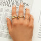 Gold By Manna - Gold V Stacking Ring - 14K Gold Rings