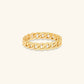 Gold By Manna - Gold Curb Link Ring - Solid 14K Fine Jewelry