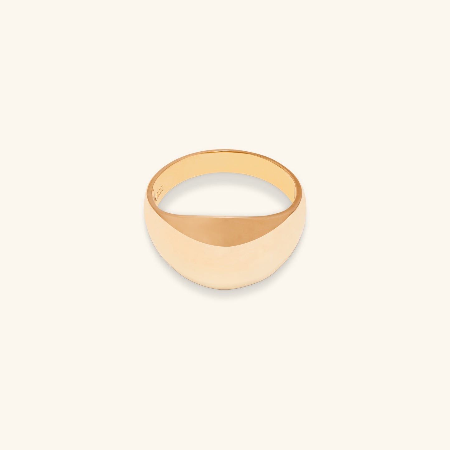 Gold By Manna - Gold Dome Ring - 14K Gold Jewelry