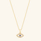 Gold By Manna - Gold Evil Eye Pendant Necklace - 14K Gold Jewelry