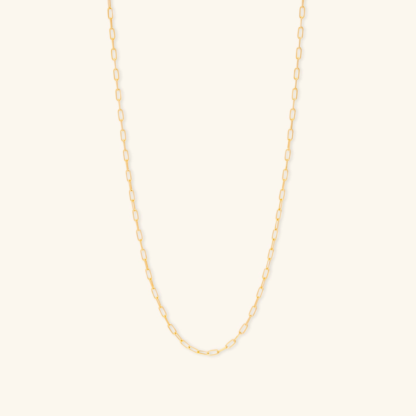 Gold By Manna - Gold Mini Link Necklace - 14K Solid Gold Jewelry