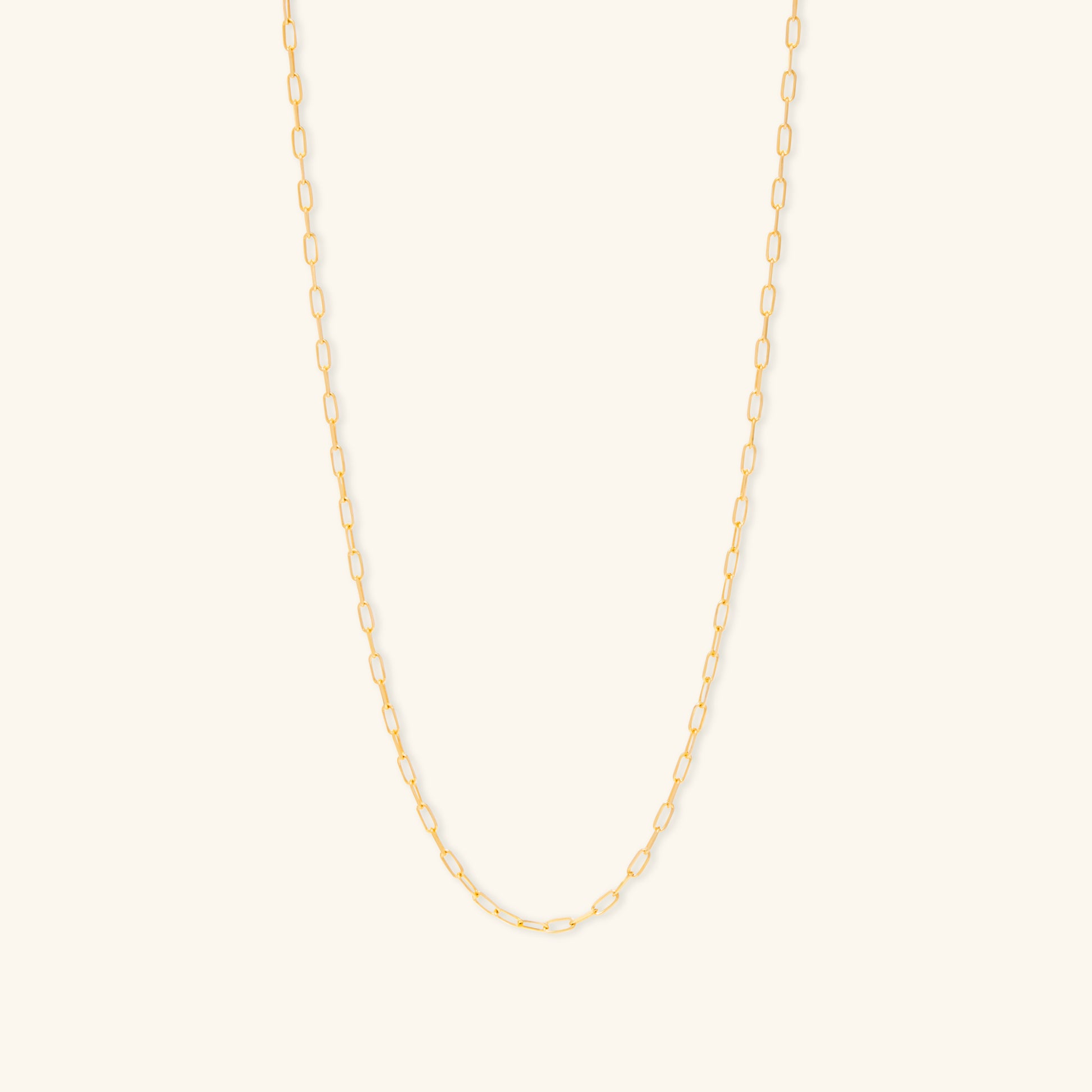 Gold By Manna - Gold Mini Link Necklace - 14K Solid Gold Jewelry