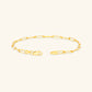 Gold By Manna - Gold Paperclip Link Bracelet - 14K Solid Gold Jewelry