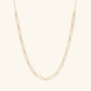 Gold By Manna - Gold True Paperclip Necklace - Gold Diamond Cut Necklace