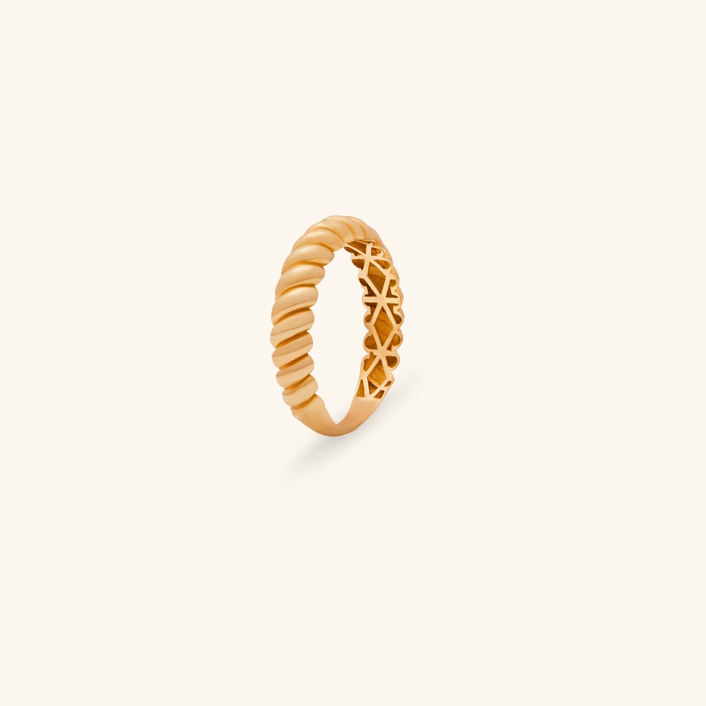 Gold By Manna - Gold Twist Ring - 14K Jewelry