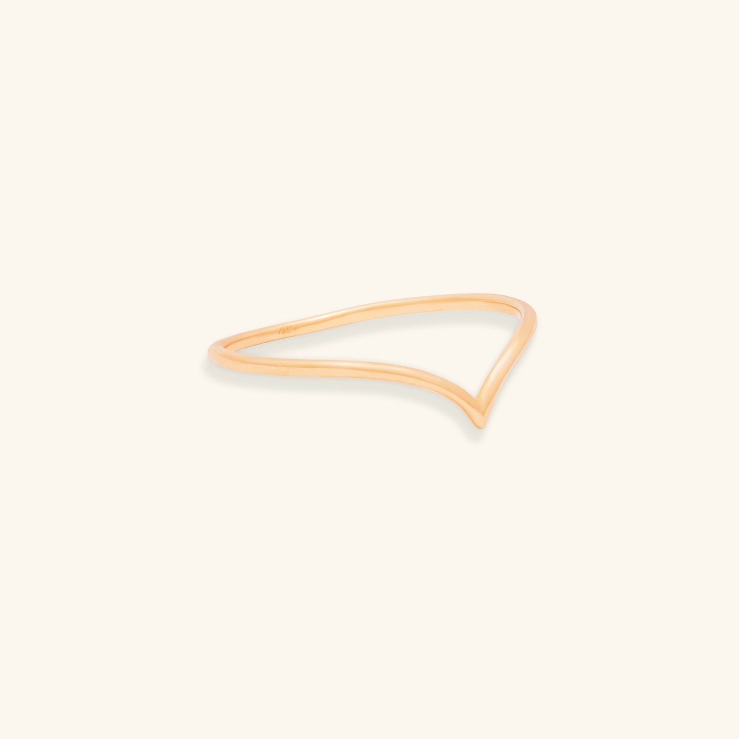 Gold By Manna - Gold V Stacking Ring - 14K Gold Rings