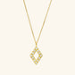 Gold By Manna - Pavé Diamond Figure Necklace - Solid 14K Fine Jewelry