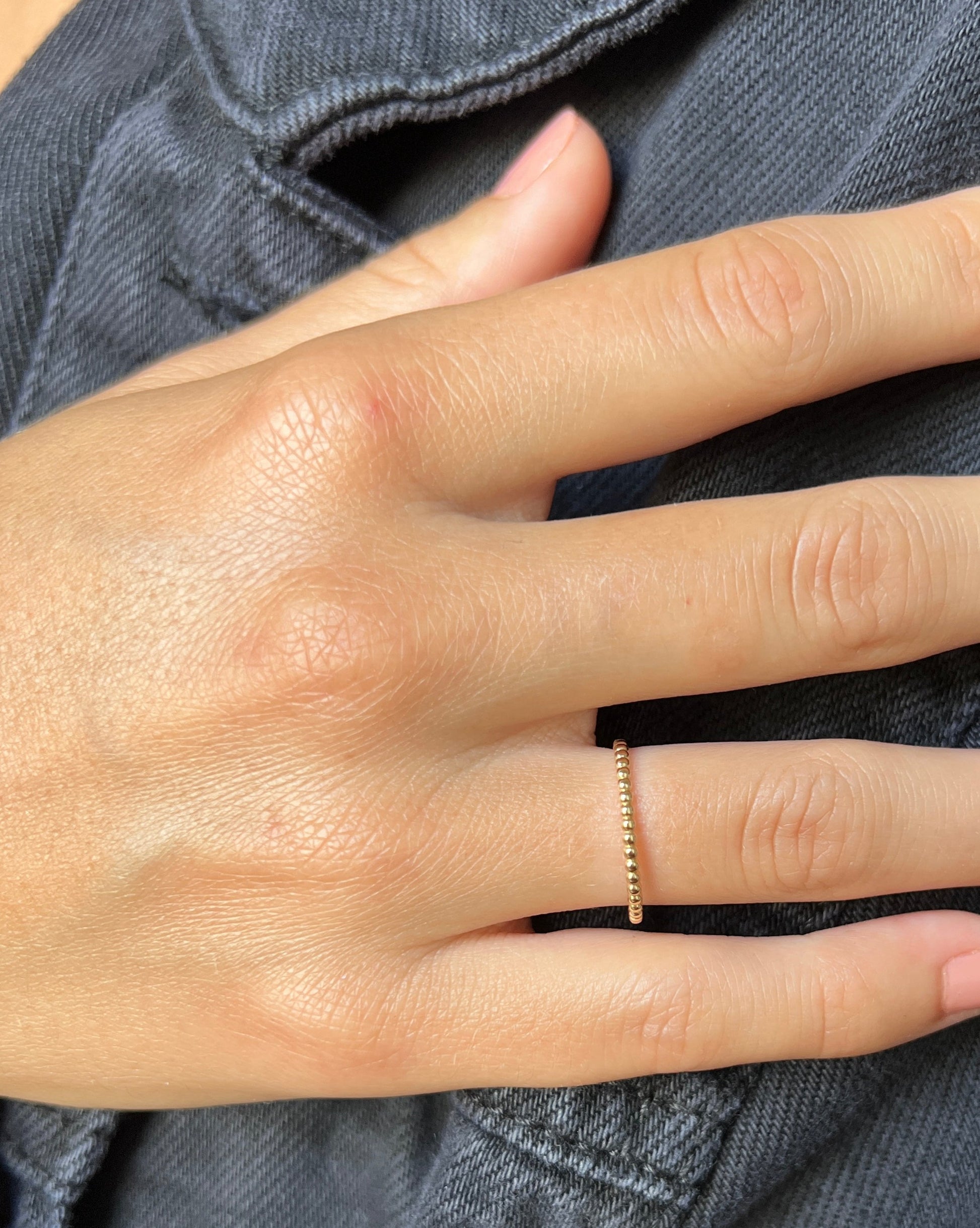 14K Solid Gold Flat Wavy Ring, Zig Zag Ring, Ripple Ring, Thin Wave Ring |  eBay