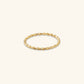 Gold By Manna - Thin Rope Stacking Ring - Solid 14K Fine Jewelry